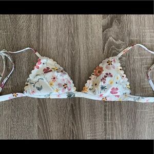 H&M.   White Beautiful Bikini Top